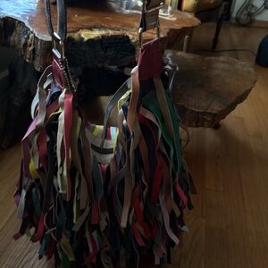 SHEIN Colorful Fringe Shoulder Bag